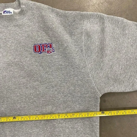 Vintage NFL Pro Player QB Club 90s Sweatshirt Crewneck Size XL - Picture 5 of 6